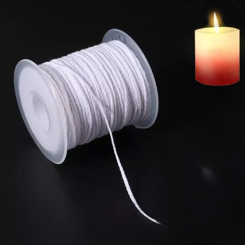 1pc 61 Meter/Roll White Cotton - مراجعة Candle Wax Scale وسعره