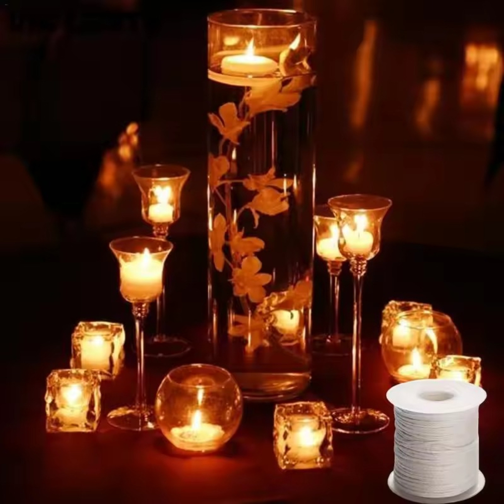 1pc 61 Meter/Roll White Cotton - مراجعة Candle Wax Scale وسعره