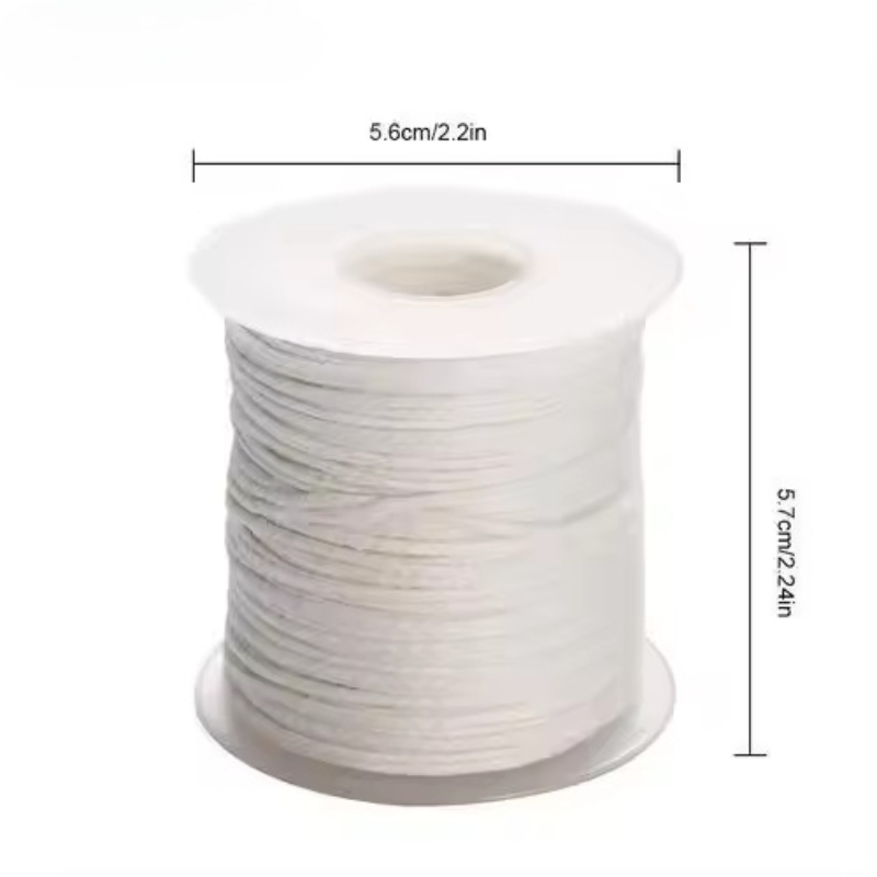 1pc 61 Meter/Roll White Cotton - مراجعة Candle Wax Scale وسعره