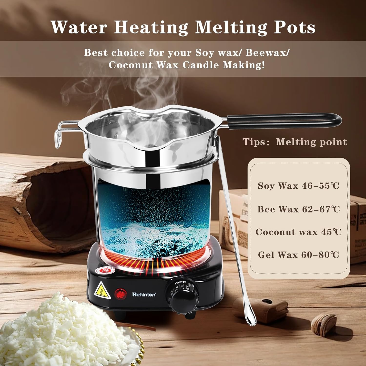 Double Boiler Wax Melter for C - مراجعة Candle Wax Scale وسعره