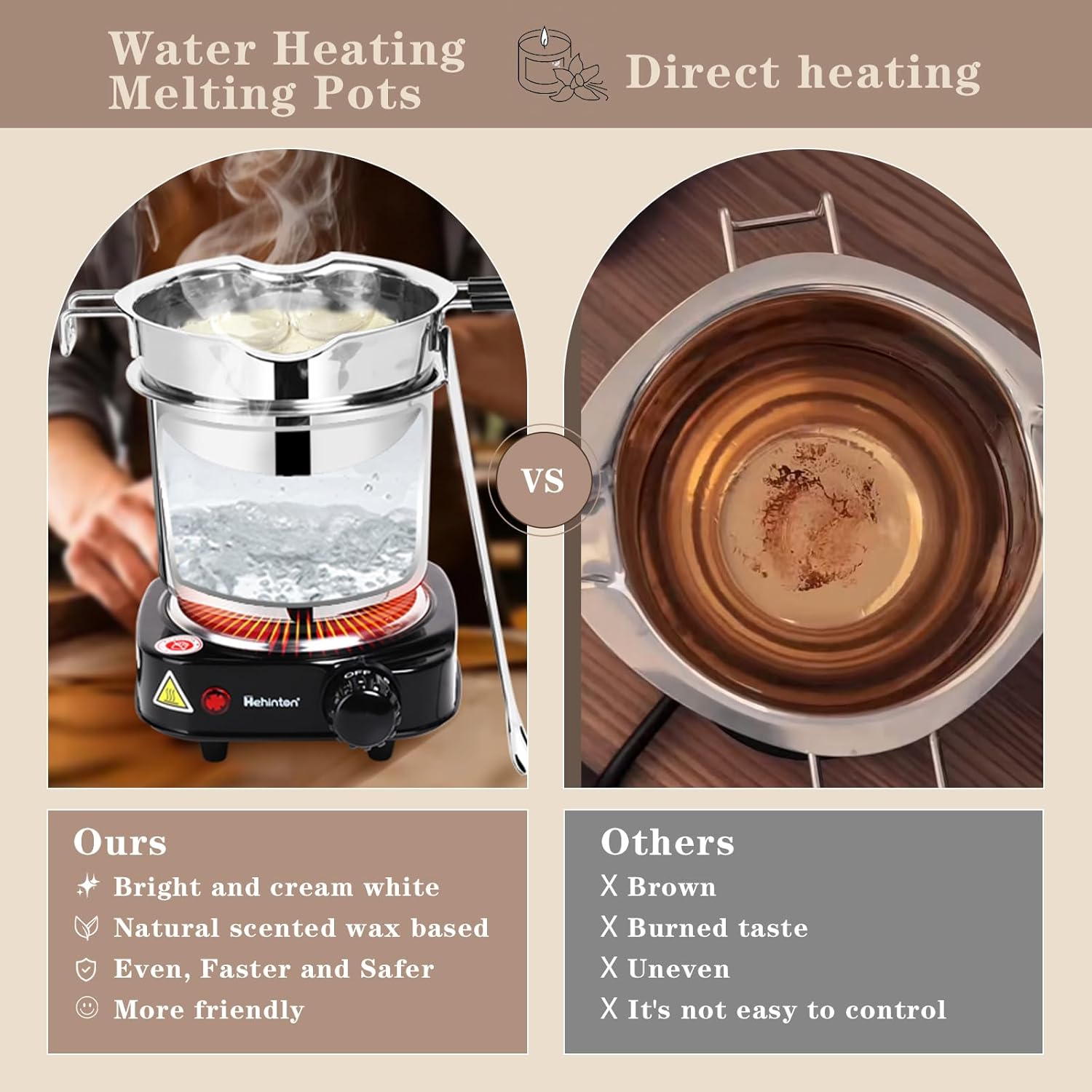 Double Boiler Wax Melter for C - مراجعة Candle Wax Scale وسعره